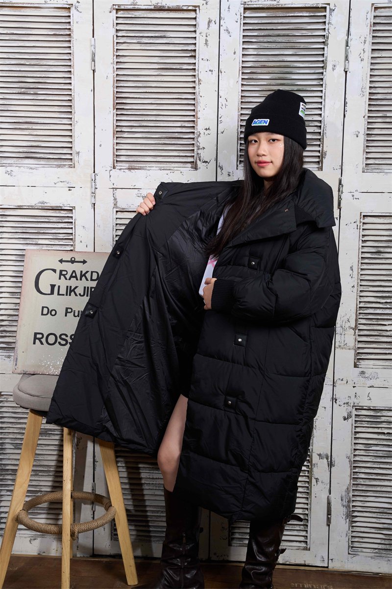Thick fashion bread clothing Korean style large lapel coat