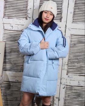 Windproof wears outside hooded coat thermal winter overcoat