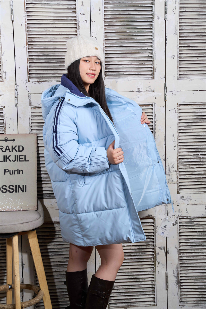 Windproof wears outside hooded coat thermal winter overcoat