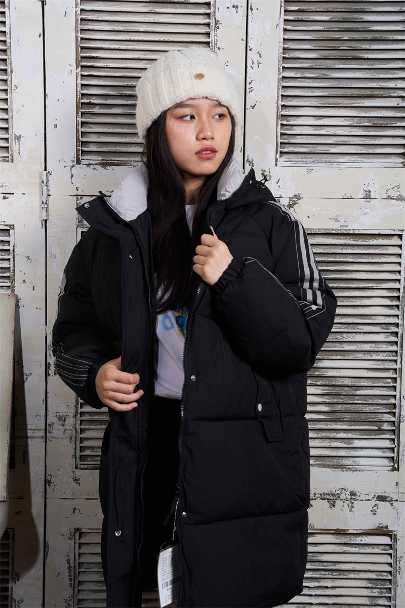Windproof wears outside hooded coat thermal winter overcoat