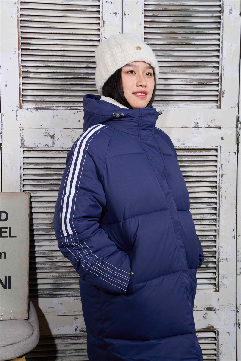 Windproof wears outside hooded coat thermal winter overcoat