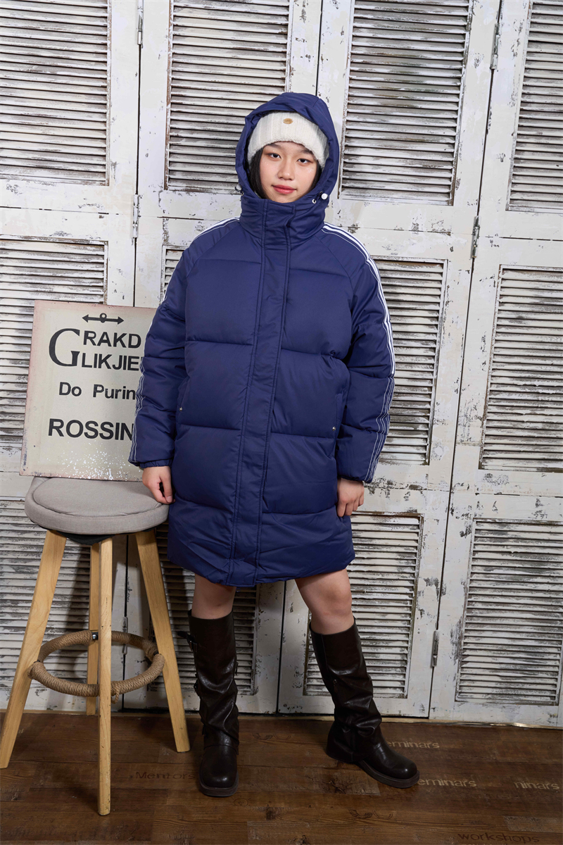 Windproof wears outside hooded coat thermal winter overcoat