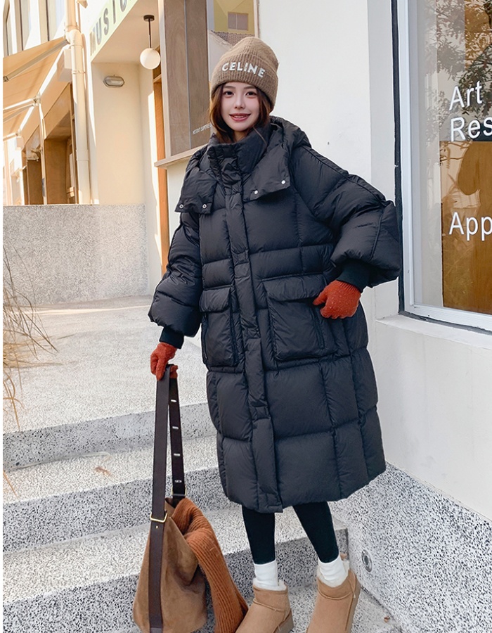 Exceed knee long cotton coat multicolor coat for women