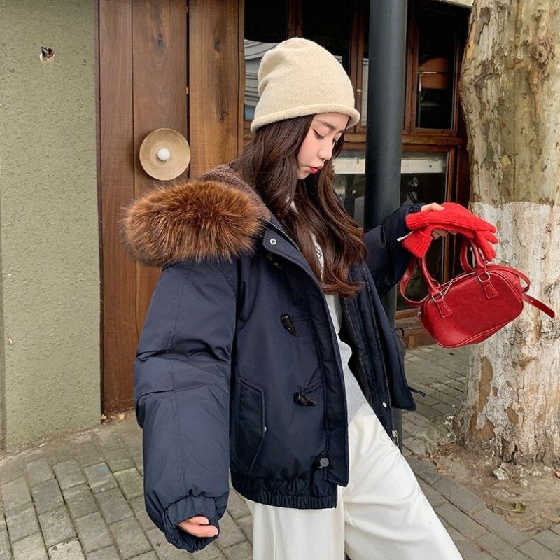 Winter thick down cotton coat for women