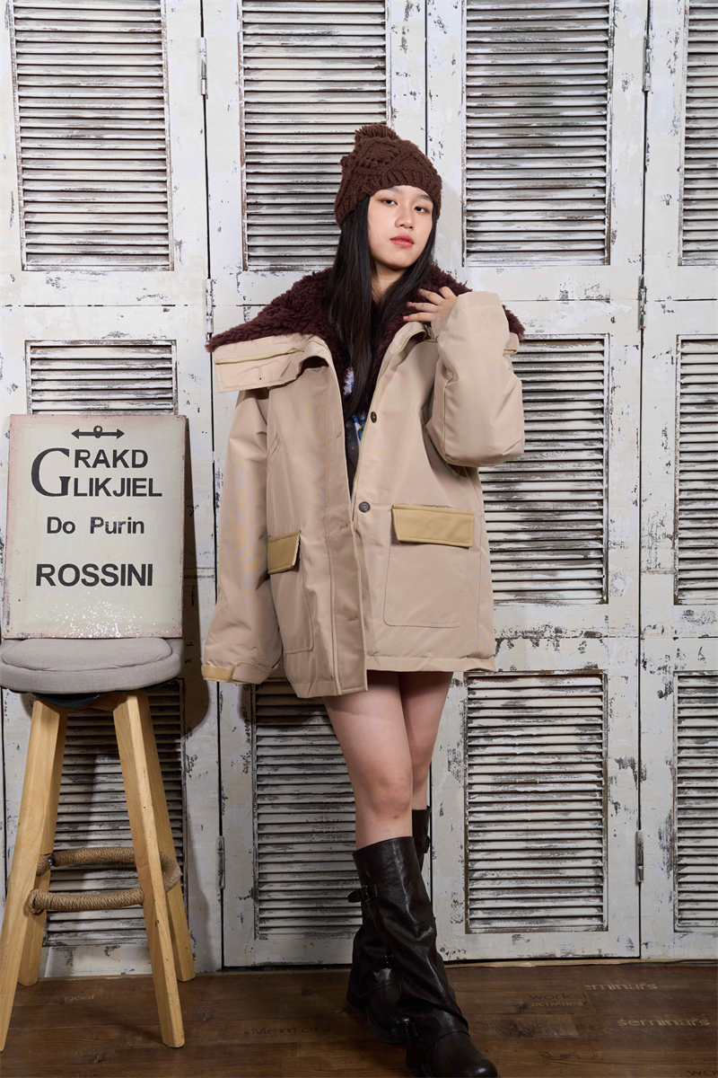 Short bread clothing down cotton coat