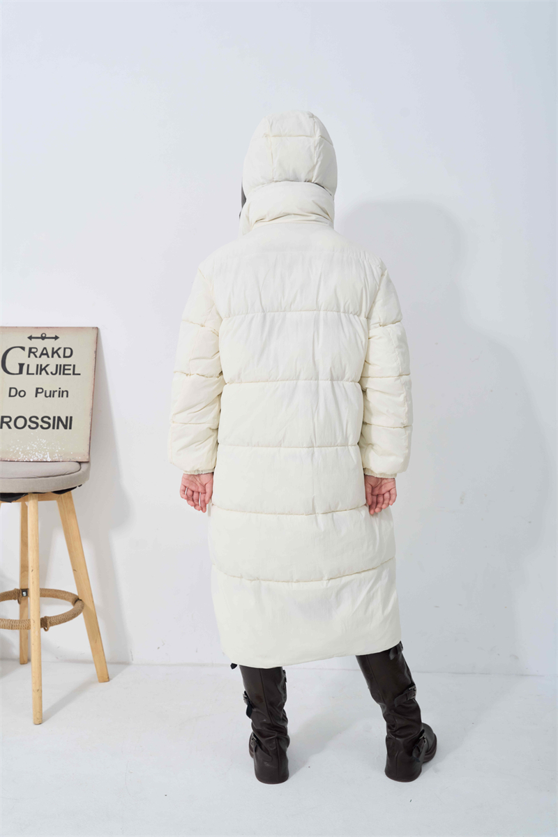 Hooded wear fashion coat thick mixed colors cotton coat