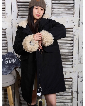 Long lapel Korean style coat fashion elmo overcoat