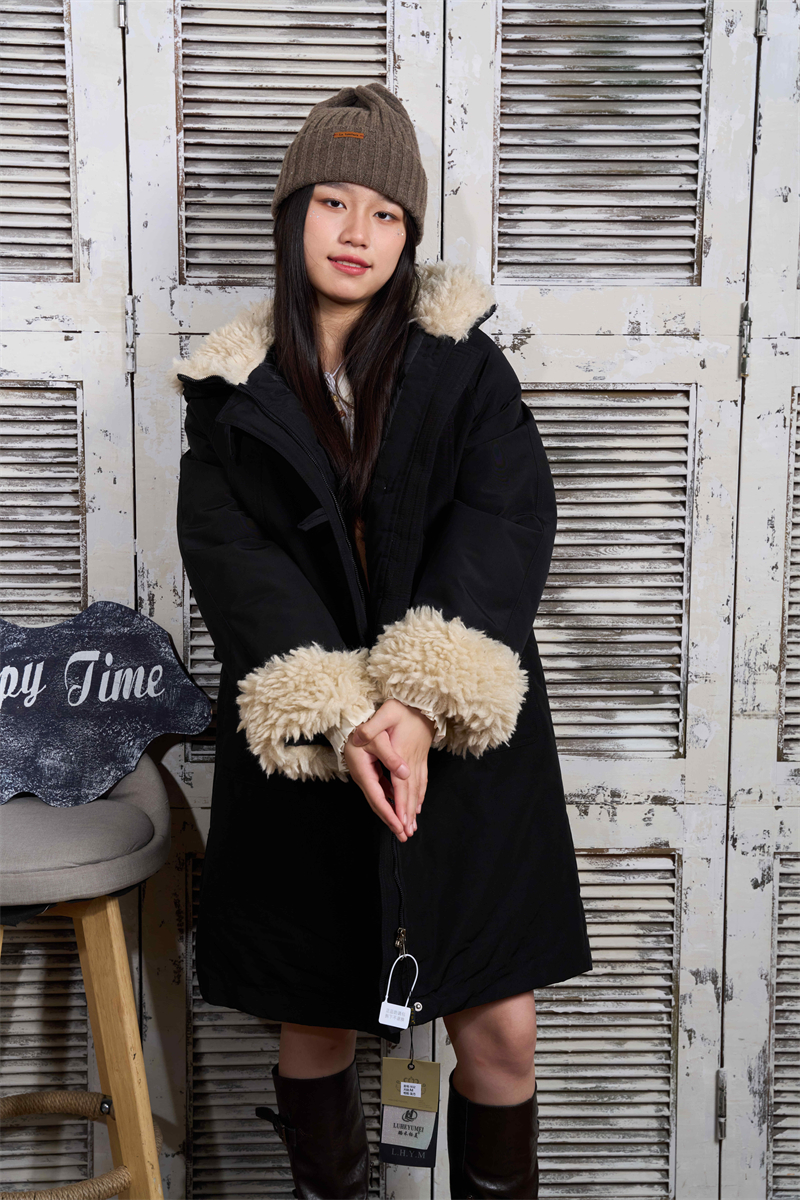 Long lapel Korean style coat fashion elmo overcoat