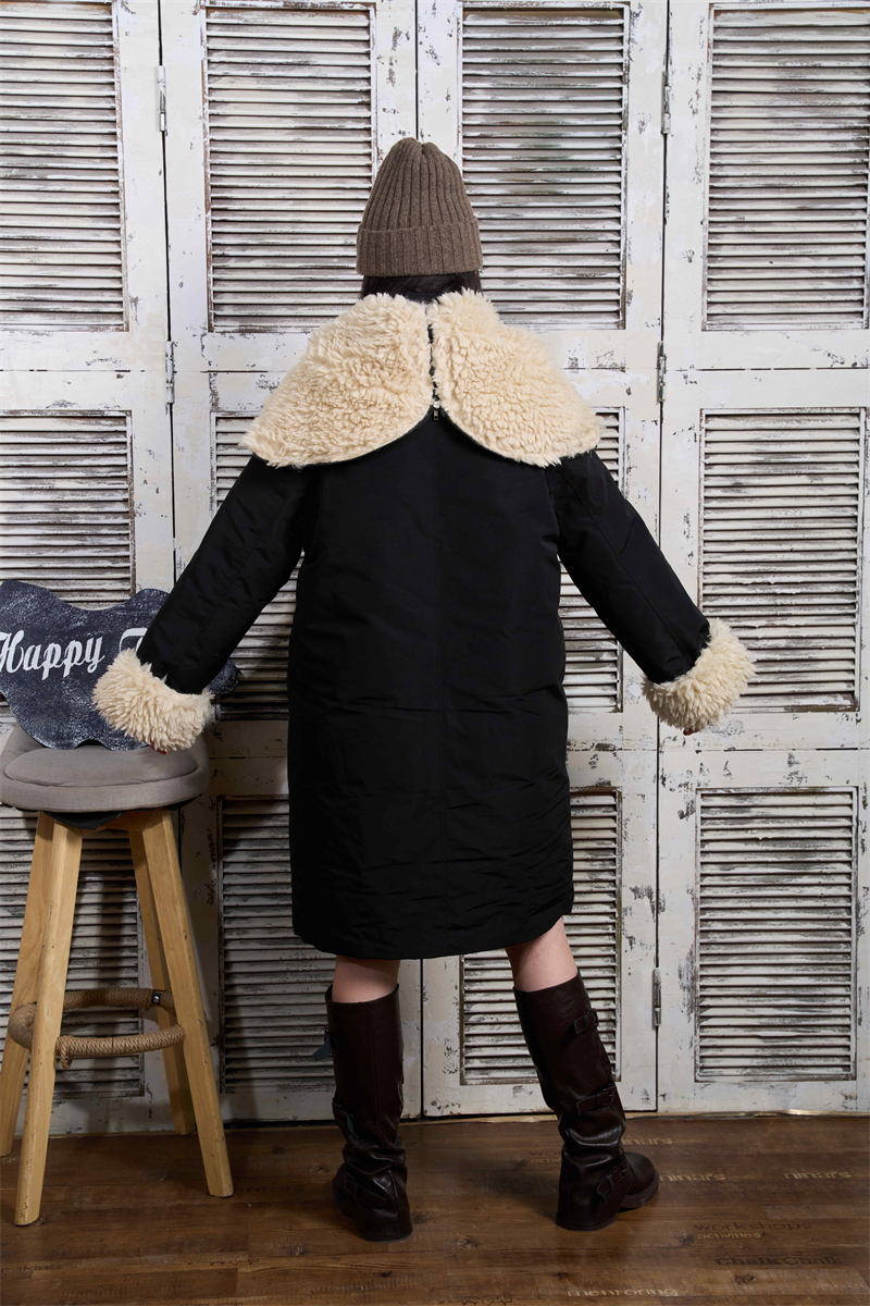 Long lapel Korean style coat fashion elmo overcoat