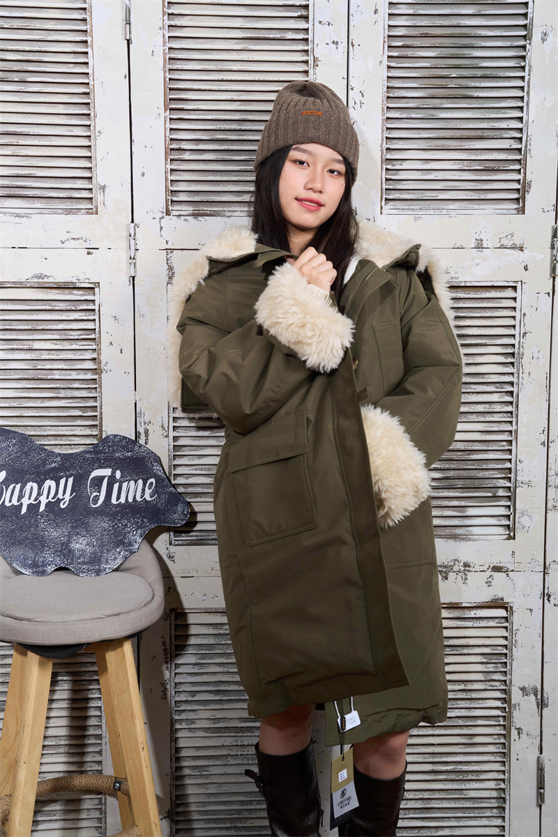 Long lapel Korean style coat fashion elmo overcoat