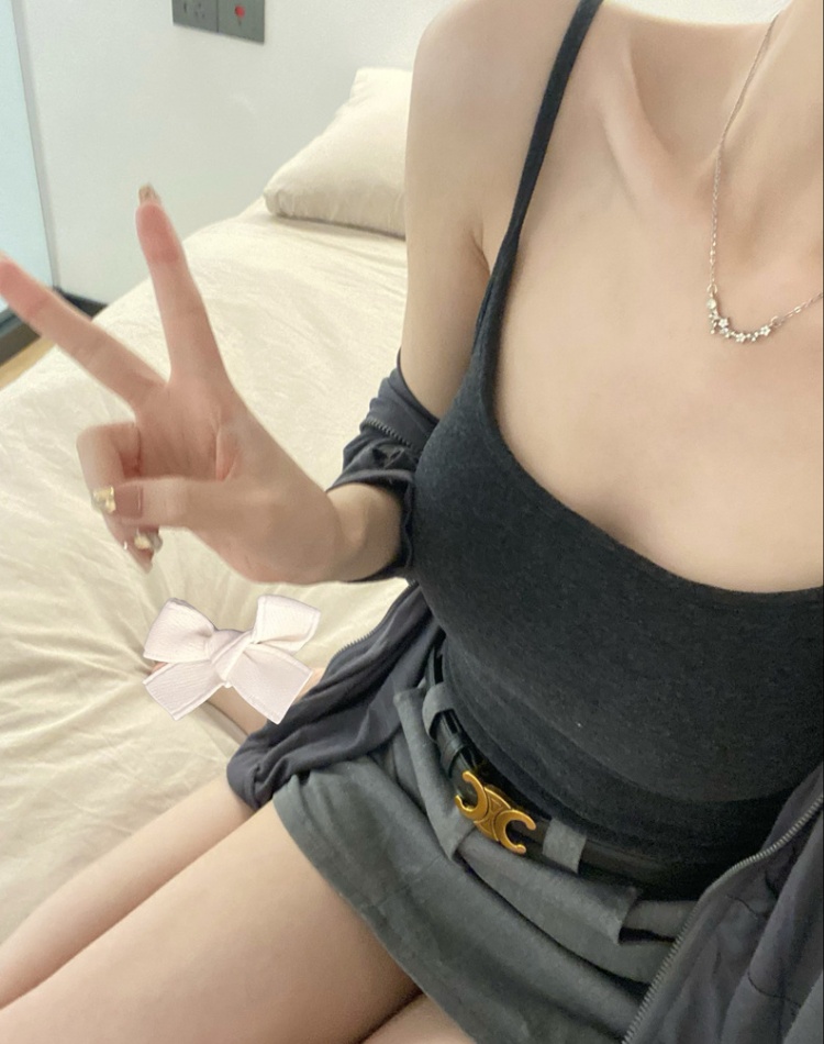 Sueding sling sleeveless tops enticement bottoming vest