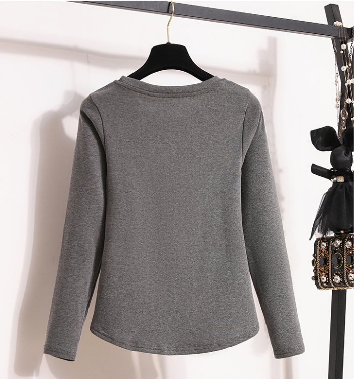 Inside the ride short T-shirt autumn bottoming shirt