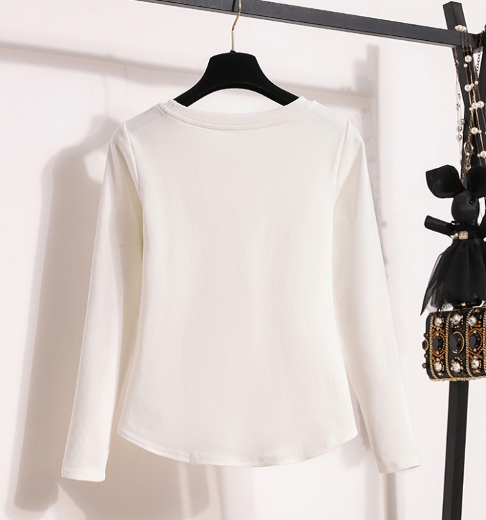 Inside the ride short T-shirt autumn bottoming shirt