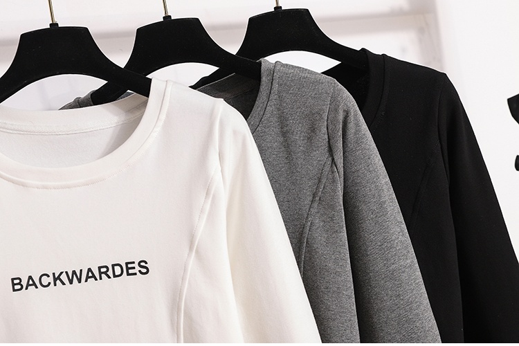 Inside the ride short T-shirt autumn bottoming shirt
