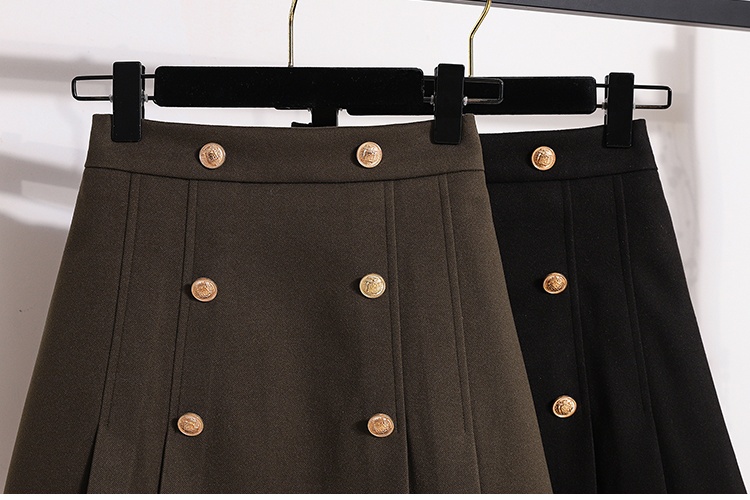 Autumn and winter skirt A-line short skirt