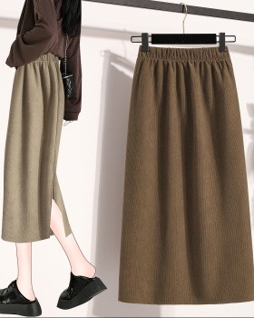 High waist A-line long slim large yard all-match skirt
