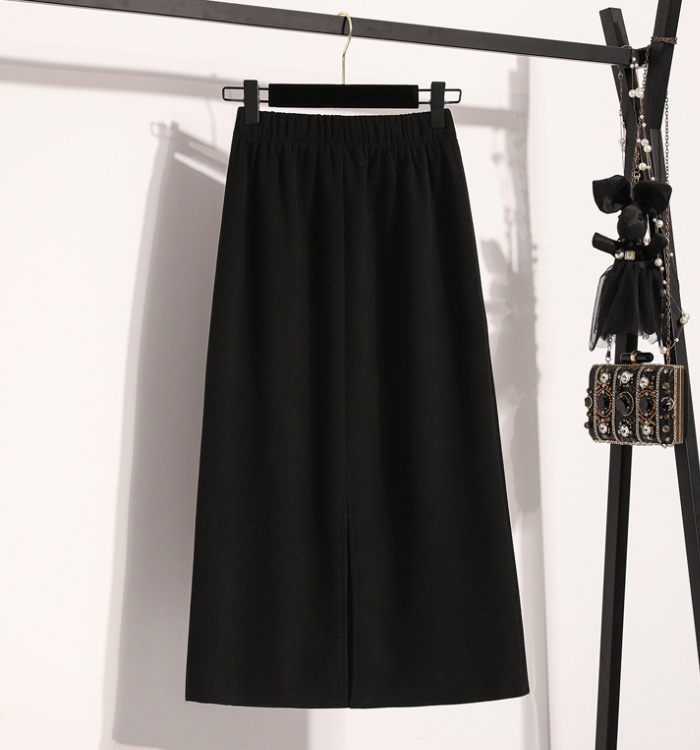 High waist A-line long slim large yard all-match skirt