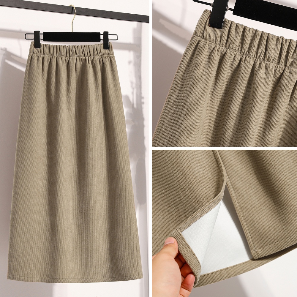 High waist A-line long slim large yard all-match skirt