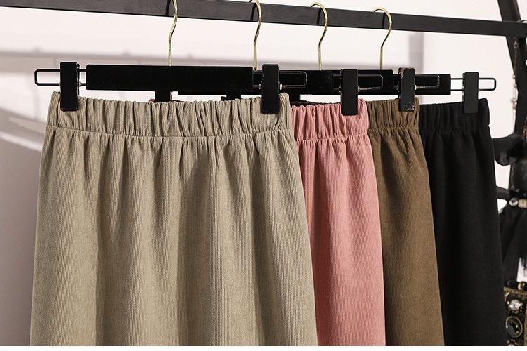 High waist A-line long slim large yard all-match skirt