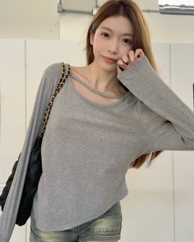 Pinched waist T-shirt enticement tops for women