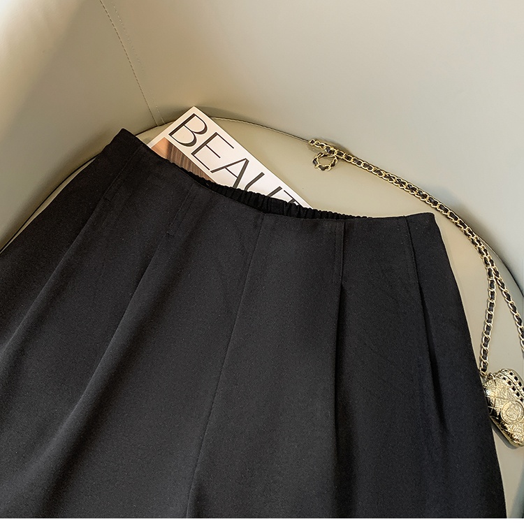 Five tenths woolen casual pants slim shorts for women
