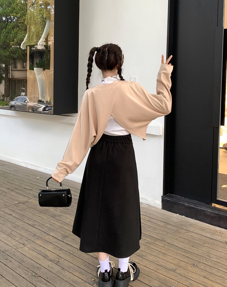 Autumn and winter short skirt pleated skirt for women
