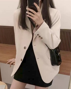 Casual autumn short business suit loose fat tops
