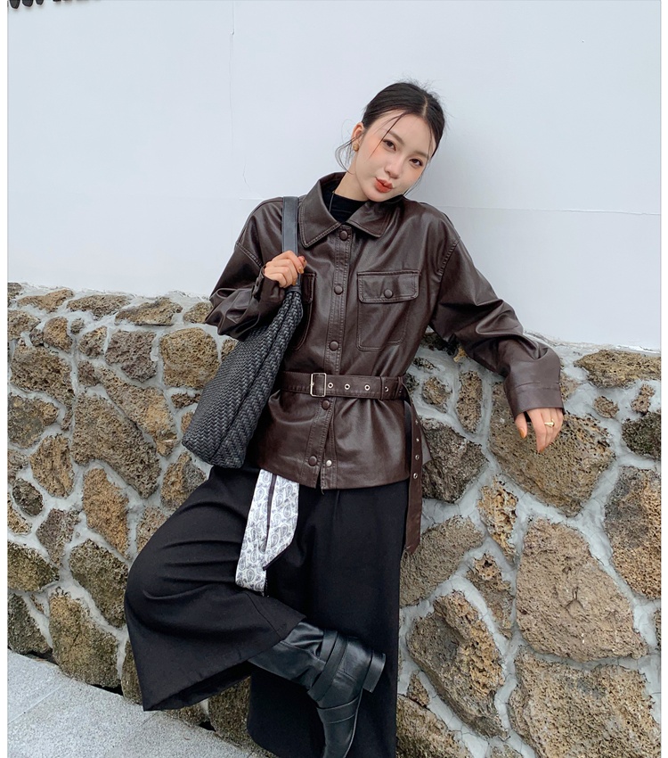 Locomotive wallet retro coat for women