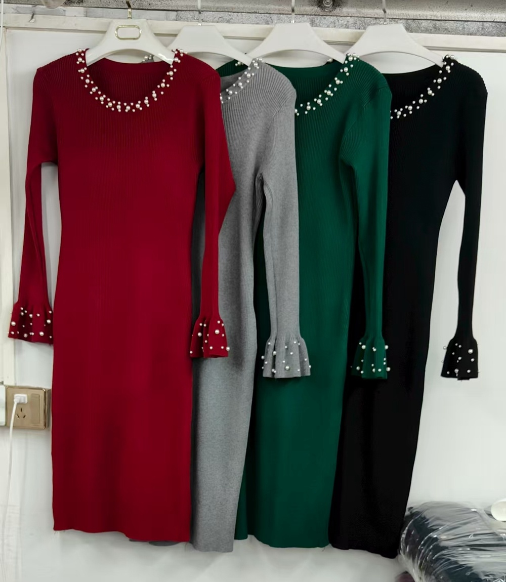 Korean style dress sweater dress for women