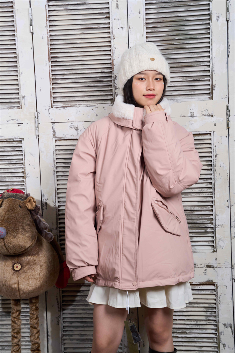 Short Korean style fashion cotton coat for women