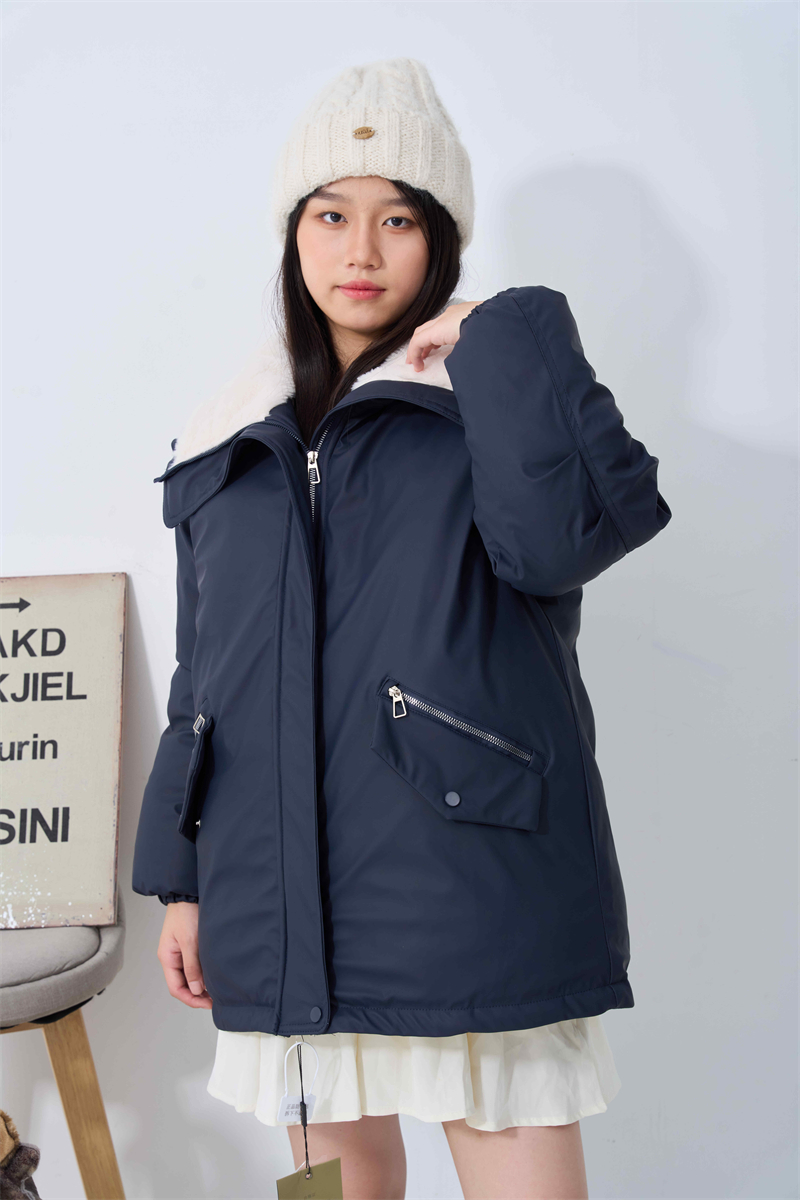 Short Korean style fashion cotton coat for women