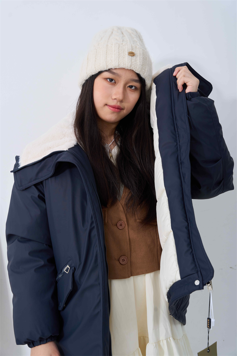 Short Korean style fashion cotton coat for women