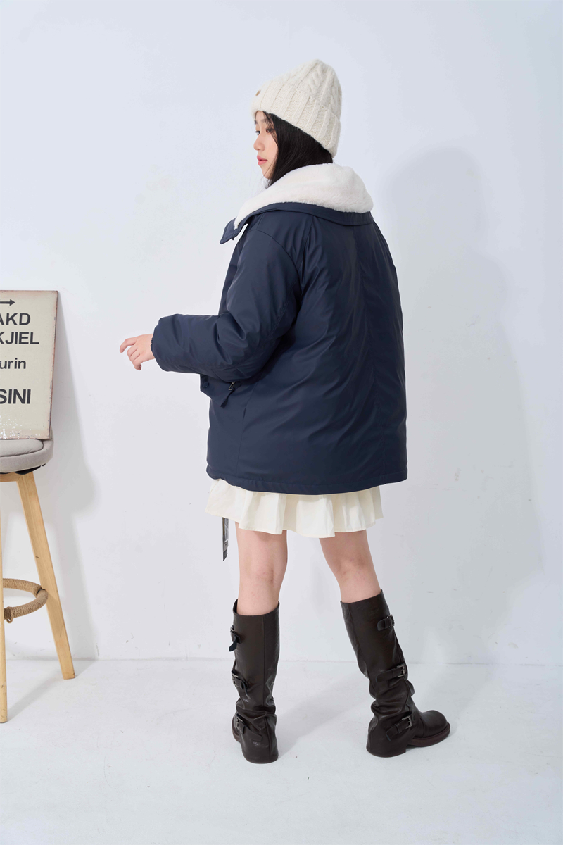 Short Korean style fashion cotton coat for women