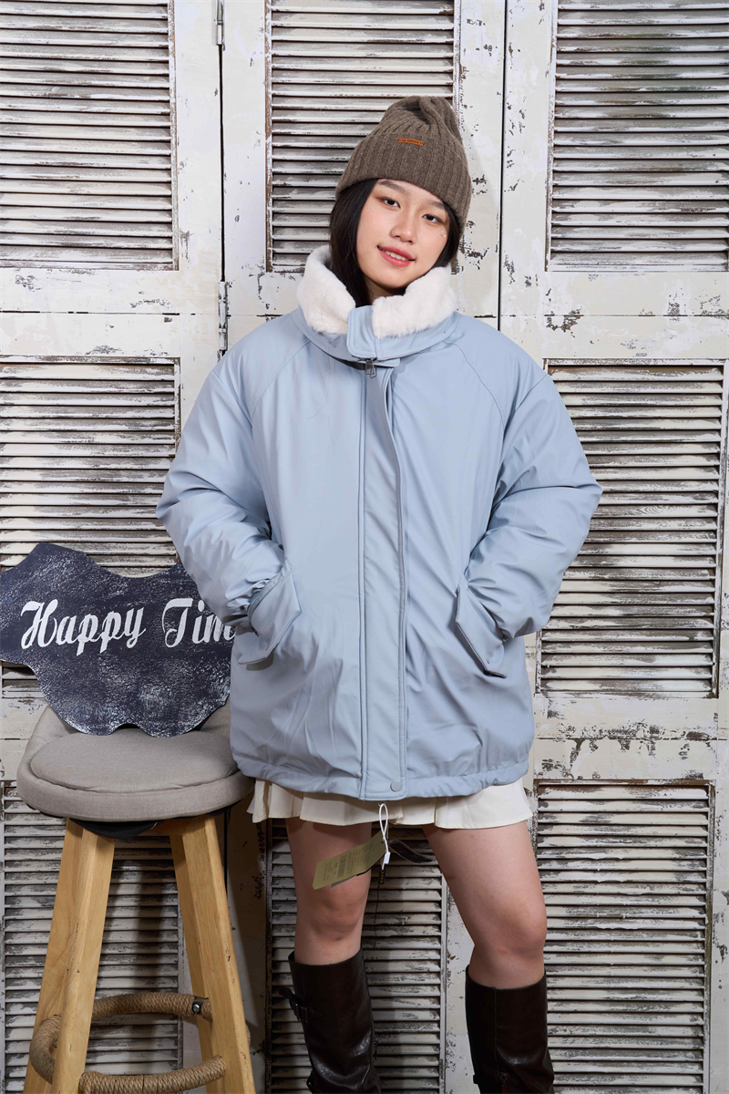 Short Korean style fashion cotton coat for women