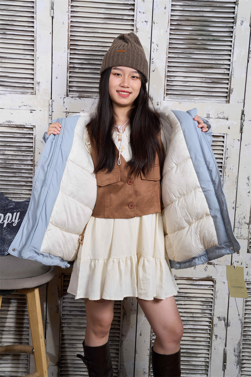 Short Korean style fashion cotton coat for women