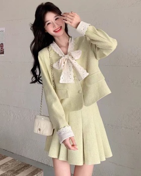 Korean style niche France style skirt 2pcs set