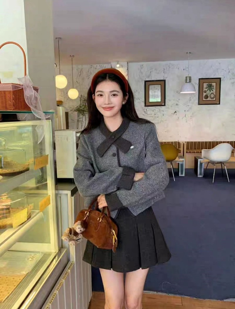 France style jacket Korean style skirt 2pcs set