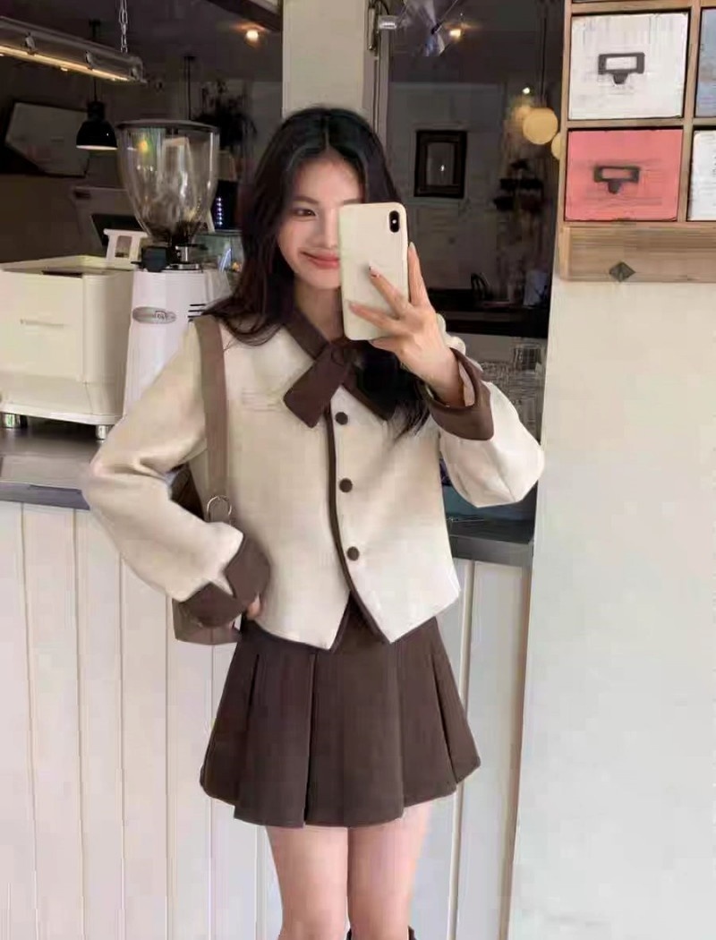 France style jacket Korean style skirt 2pcs set
