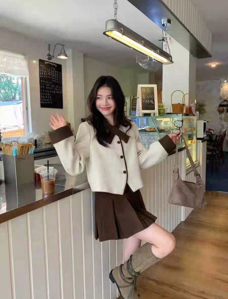 France style jacket Korean style skirt 2pcs set