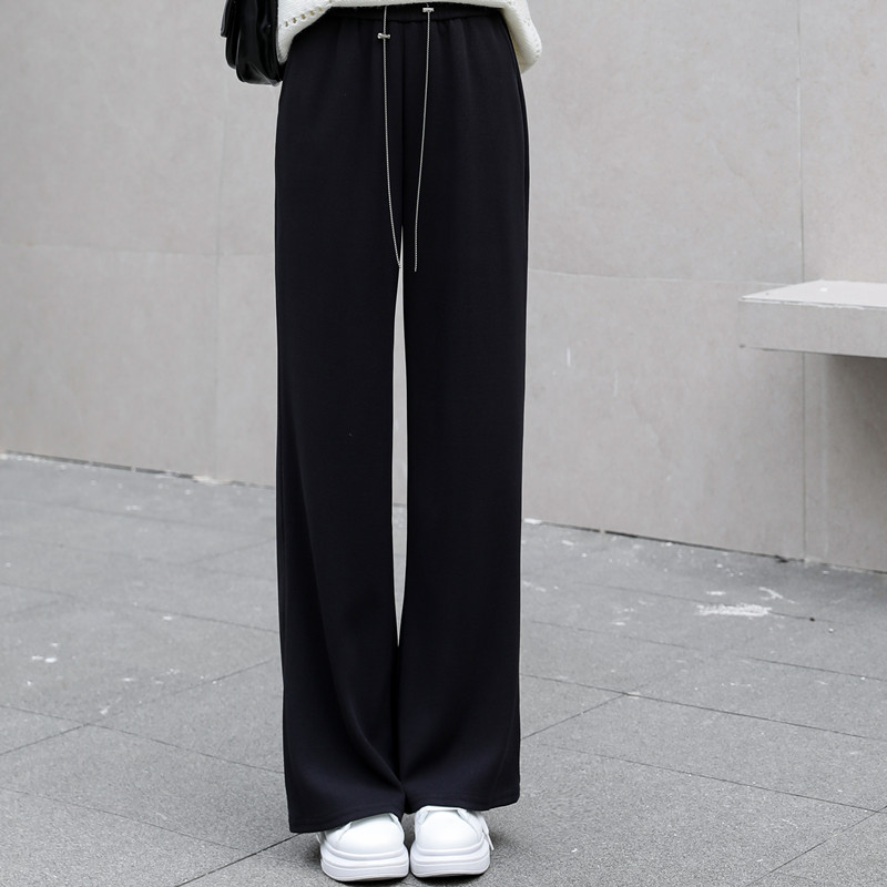 Doll collar tender pants pure all-match sweater 2pcs set