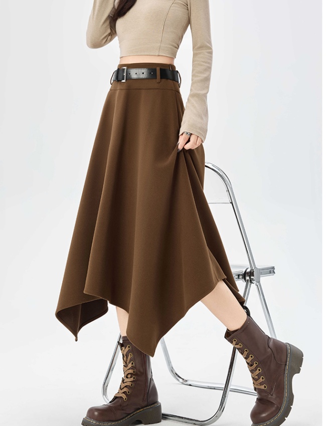 High waist package hip skirt for women