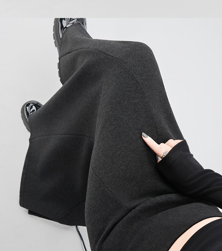 High waist long skirt drape slim one step skirt for women