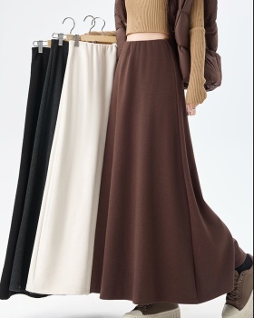 A-line autumn and winter package hip skirt for women