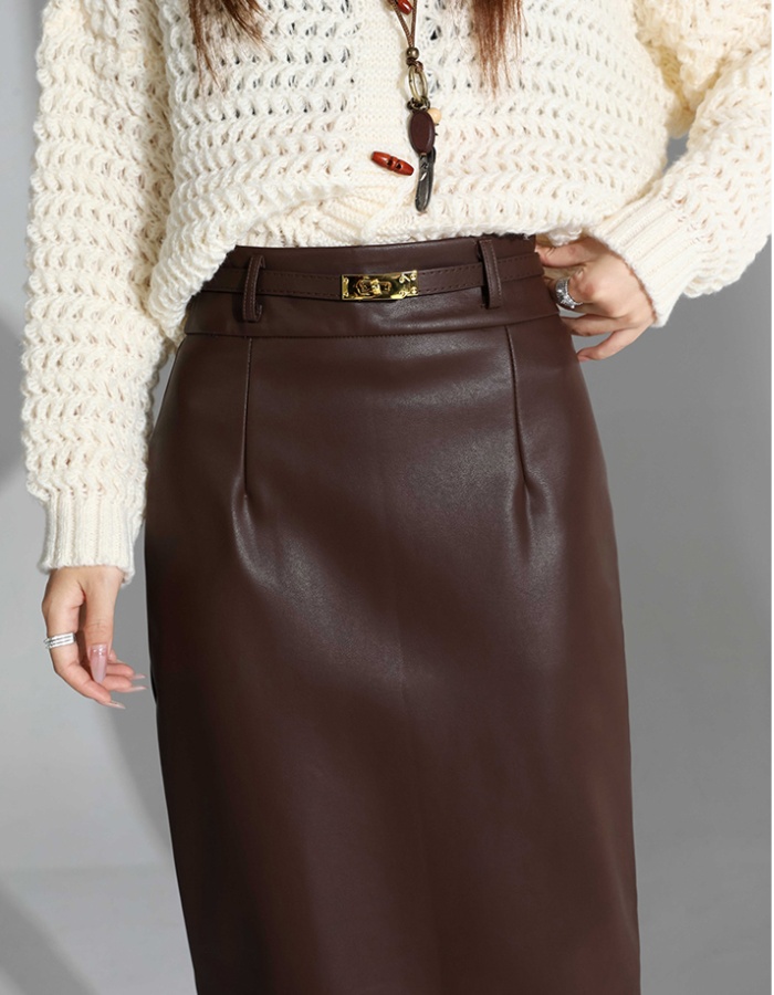 Long autumn and winter skirt for women