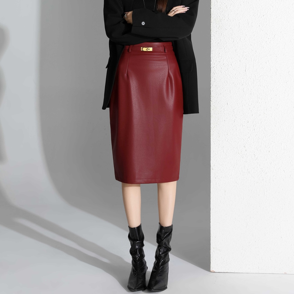 Long autumn and winter skirt for women