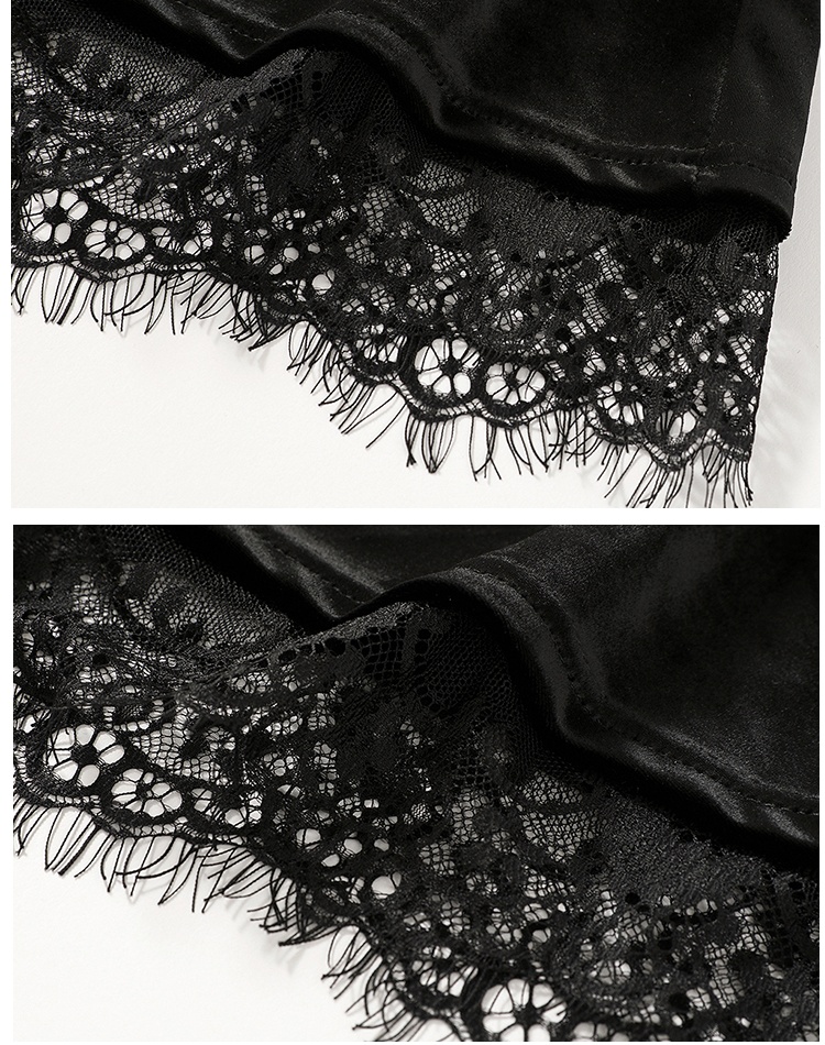 Velvet package hip autumn skirt for women