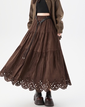 Autumn and winter long high waist skirt for women