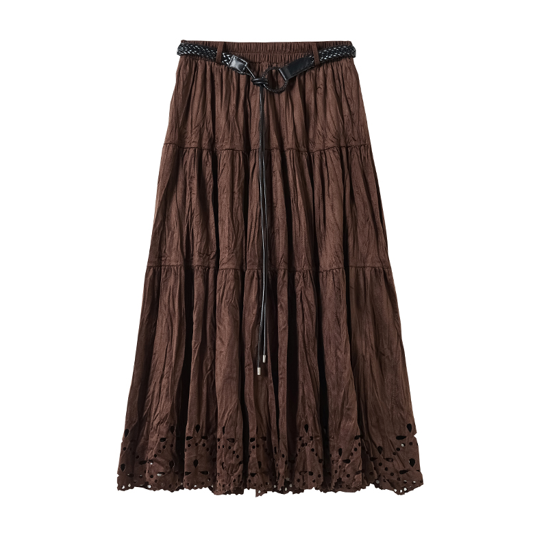 Autumn and winter long high waist skirt for women
