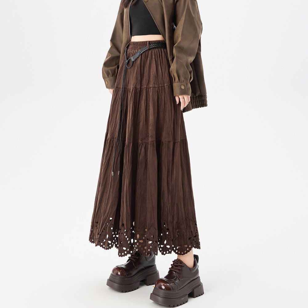 Autumn and winter long high waist skirt for women