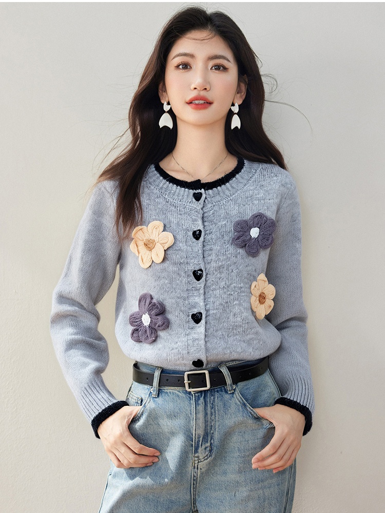 Autumn and winter cardigan temperament sweater for women